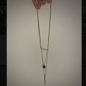 Layered necklace, gold